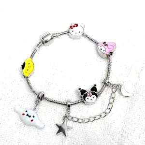 Bracelet Sanrio Family Hello Kitty My Melody Kuromi Cinnamaroll Pompompurin